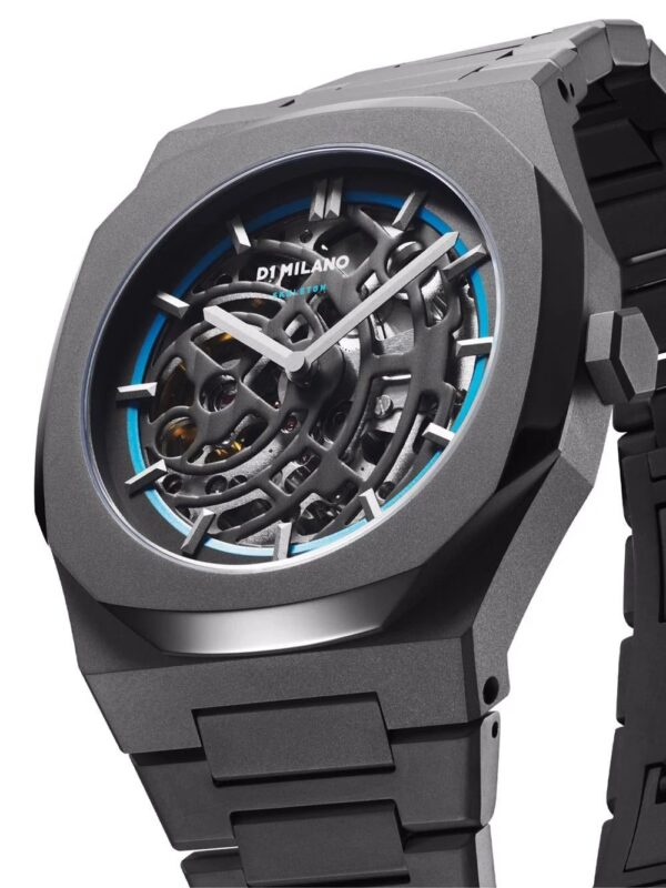 D1 Milano  Skeleton Sandblast Blue 41.5mm - Image 4