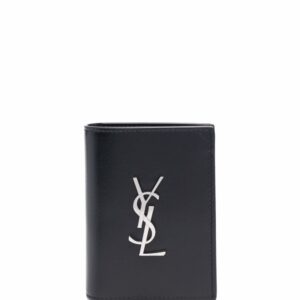 Saint Laurent logo-lettering leather wallet