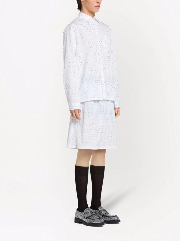 Prada  gem-studded tailored shirt - Image 3