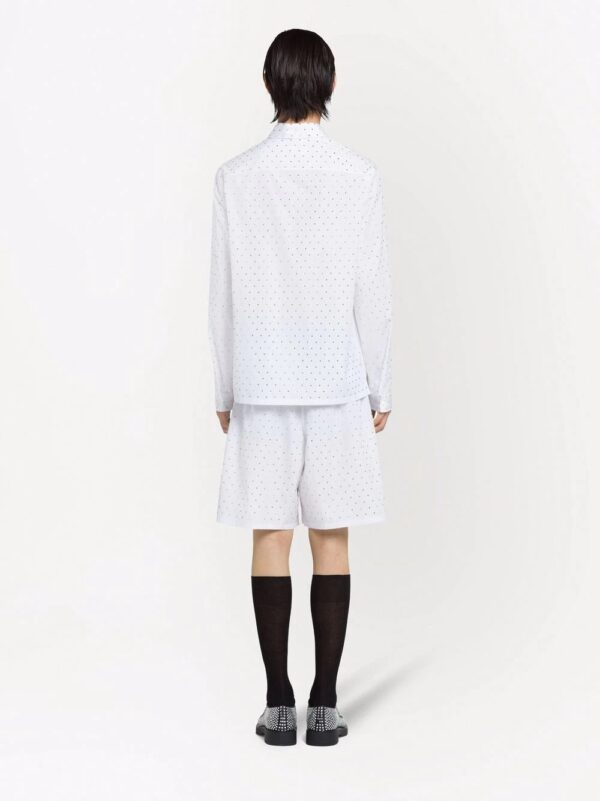 Prada  gem-studded tailored shirt - Image 4