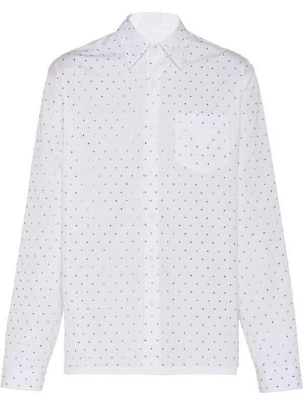 Prada  gem-studded tailored shirt