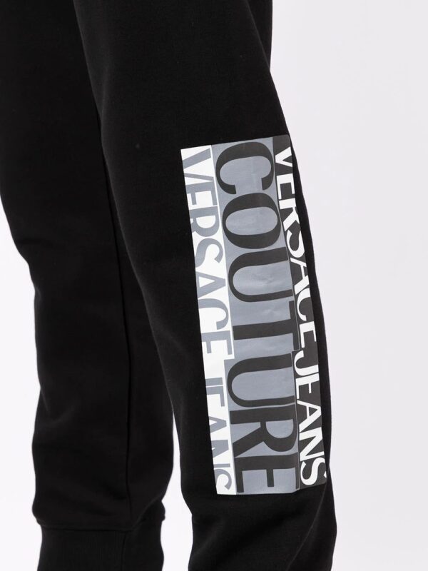 Versace Jeans Couture  logo-leg cotton trackpants - Image 4