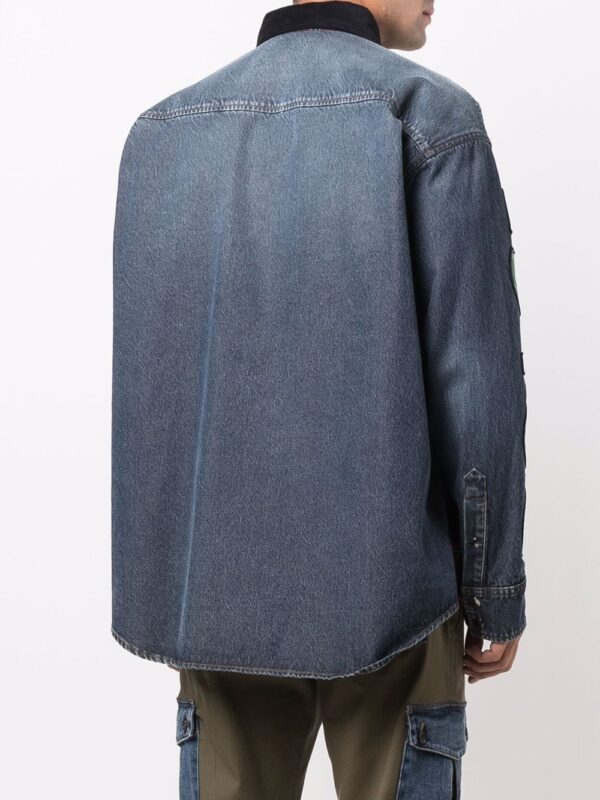 Dolce & Gabbana  contrast-panel shirt - Image 4