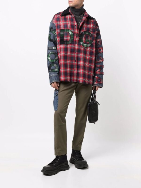 Dolce & Gabbana  contrast-panel shirt - Image 2