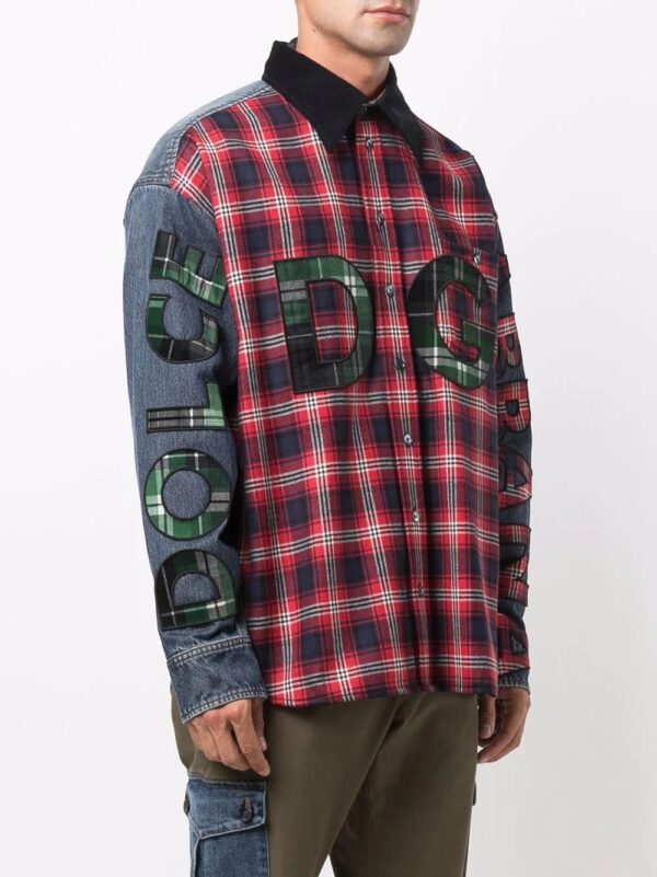 Dolce & Gabbana  contrast-panel shirt - Image 3