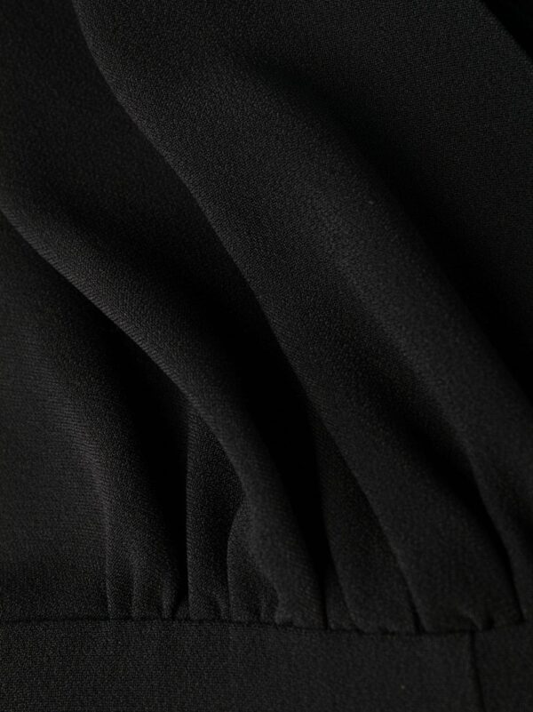 Dolce & Gabbana logo-plaque V-neck dress - Image 7