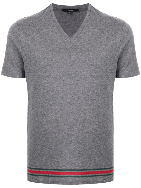 Gucci  striped border T-shirt
