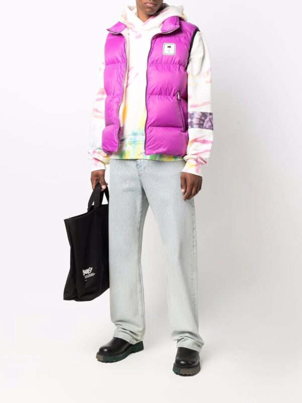 Palm Angels  logo-patch padded gilet - Image 2