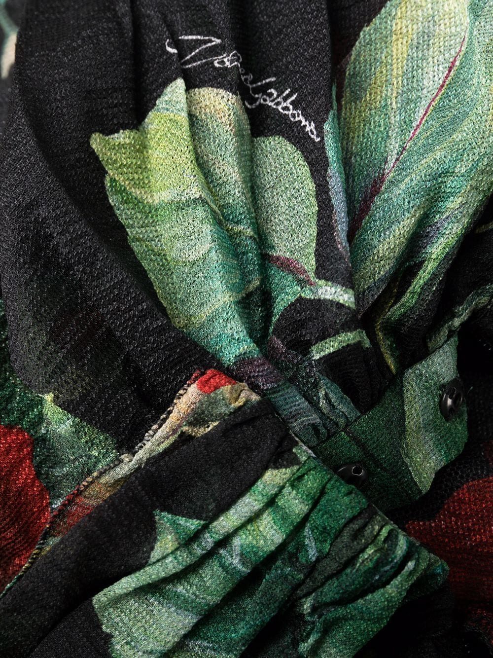 Dolce & Gabbana rose print flared chiffon dress - Image 8