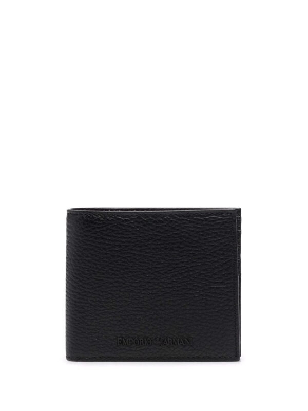 Emporio Armani  grained embossed-logo wallet