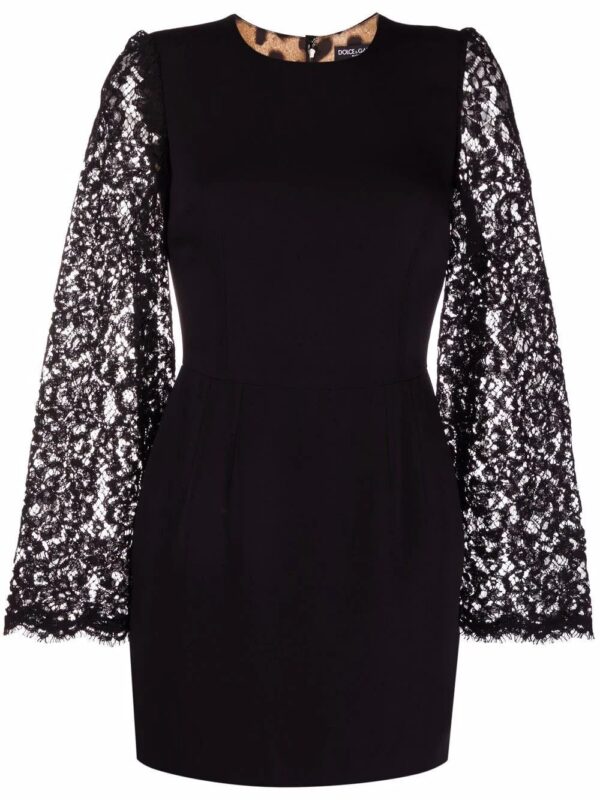 Dolce & Gabbana  lace sleeves dress