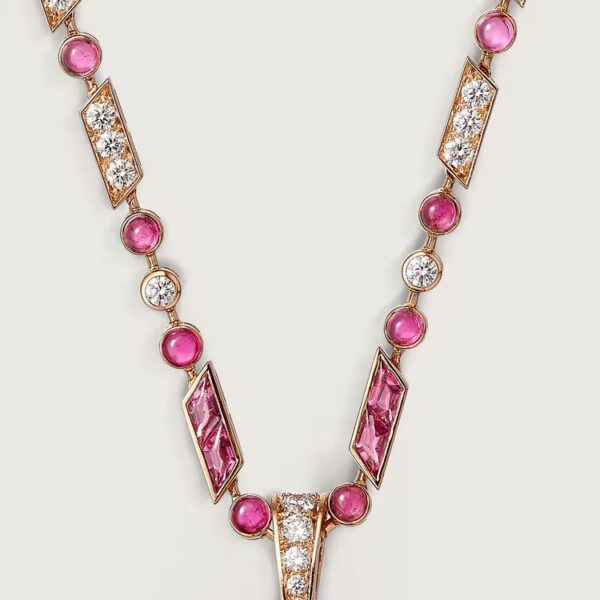 Cartier Panthère de Cartier long necklace, rubellite, large model, paved - Image 4