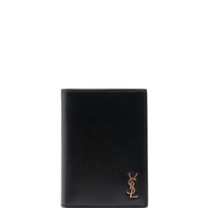 Saint Laurent  logo plaque billfold cardholder