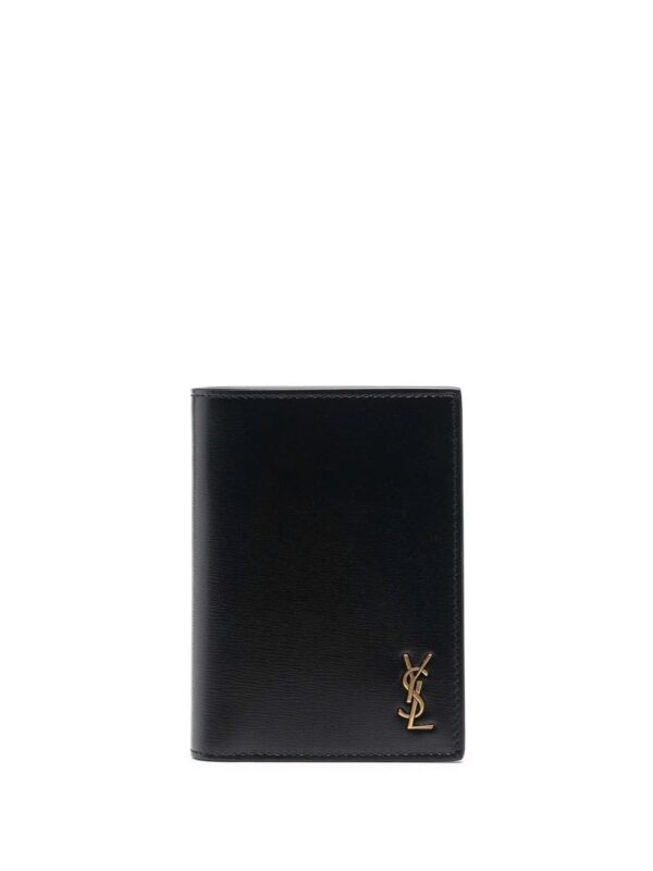Saint Laurent  logo plaque billfold cardholder