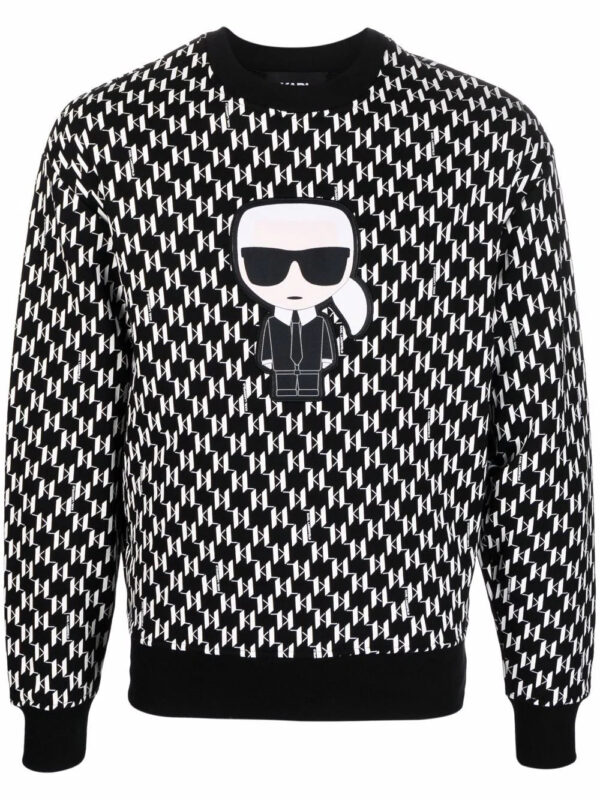 Karl Lagerfeld  Karl-patch monogram sweatshirt