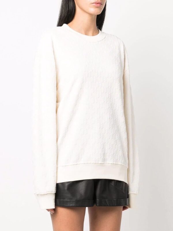 Karl Lagerfeld  flocked monogram sweatshirt - Image 3