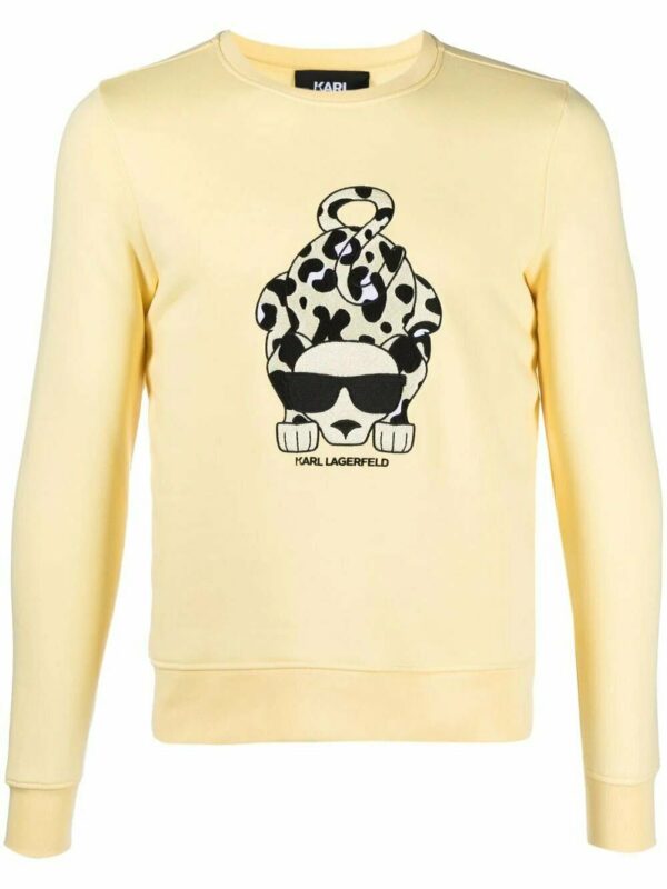 Karl Lagerfeld  dog graphic sweatshirt