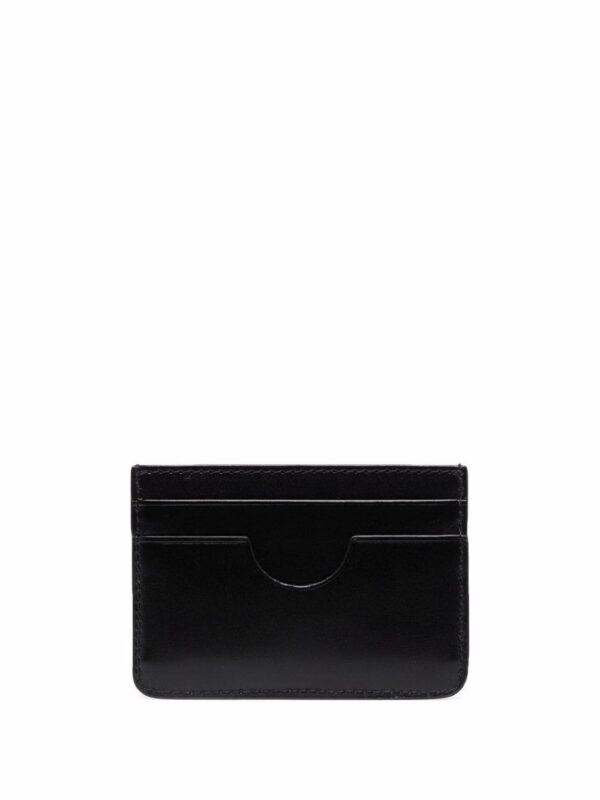 AMI Paris logo-print leather cardholder - Image 2