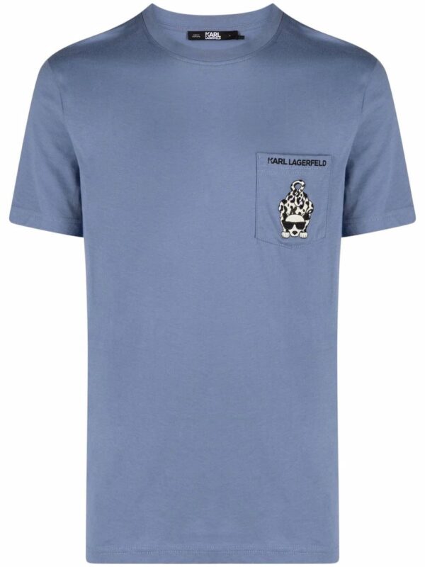 Karl Lagerfeld  Ikonik animal-logo crewneck T-shirt