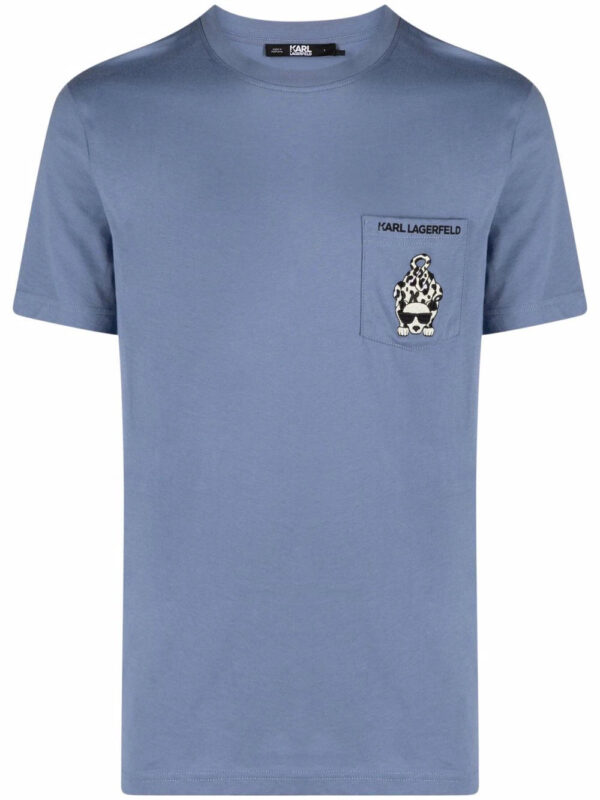 Karl Lagerfeld  Ikonik animal-logo crewneck T-shirt