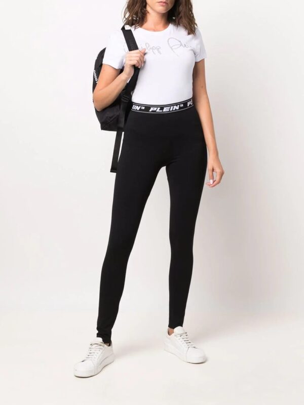 Philipp Plein  logo-waistband leggings - Image 2