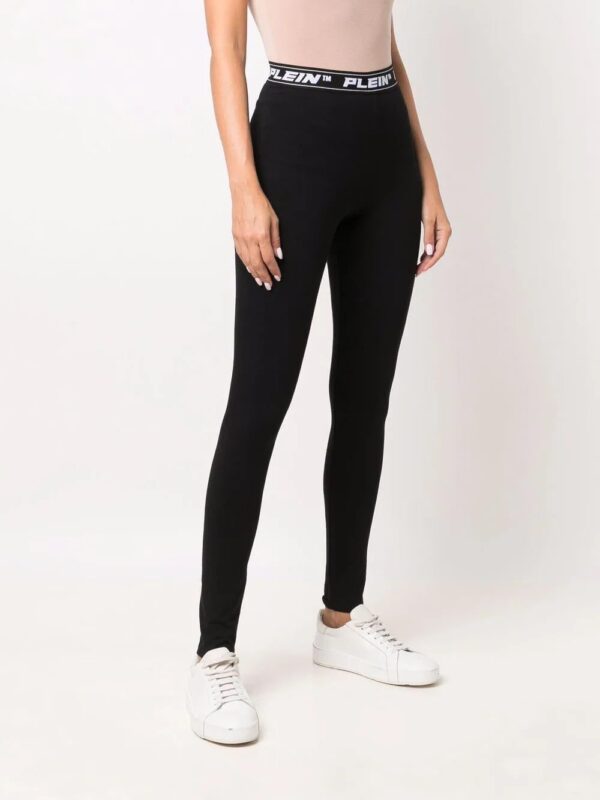 Philipp Plein  logo-waistband leggings - Image 3