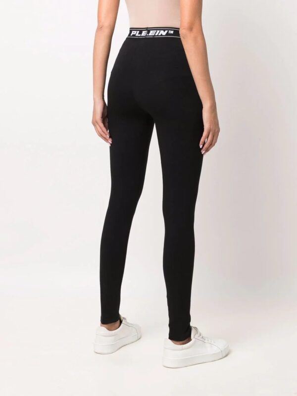 Philipp Plein  logo-waistband leggings - Image 4