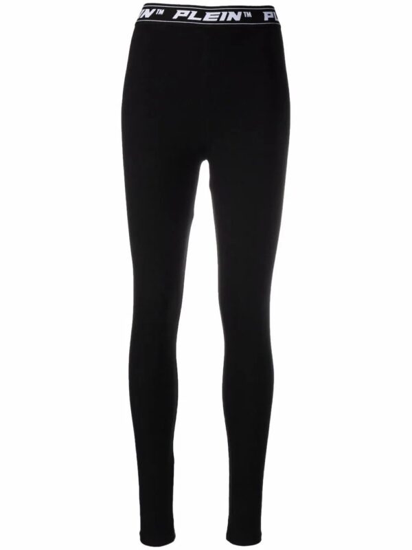 Philipp Plein  logo-waistband leggings