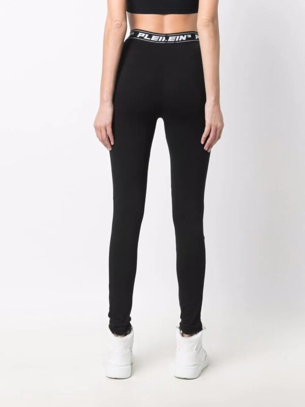 Philipp Plein  logo-waistband leggings - Image 4