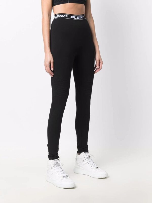 Philipp Plein  logo-waistband leggings - Image 3