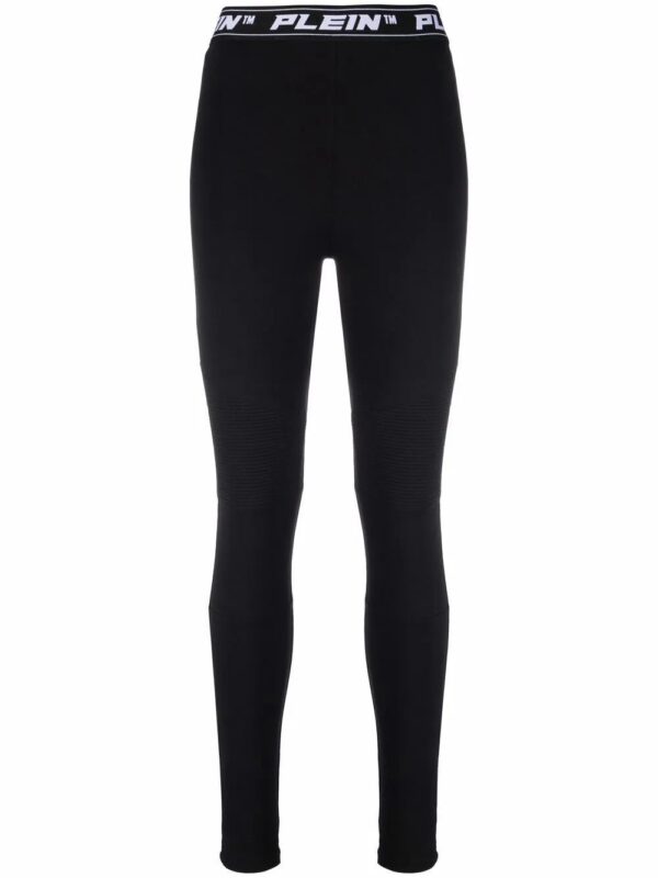 Philipp Plein  logo-waistband leggings