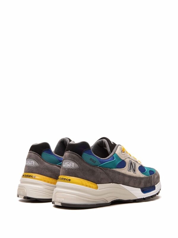 New Balance 992 "Grey/Blue/Teal/Yellow" low-top sneakers - Image 3