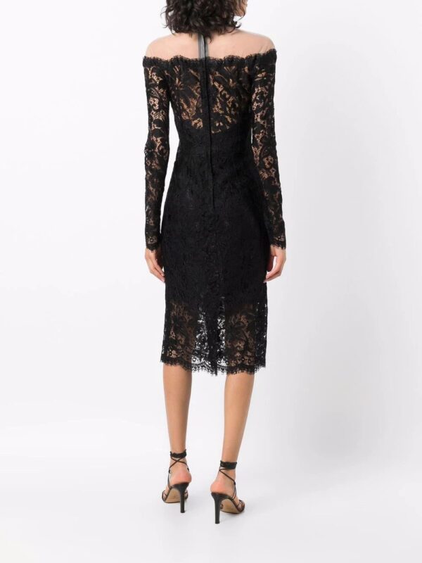 Dolce & Gabbana  lace-detail mini dress - Image 4