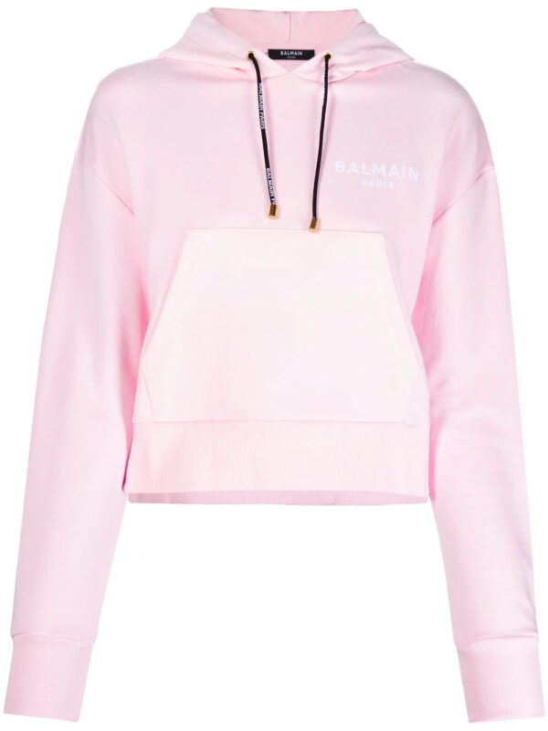 Balmain  logo-print drawstring hood