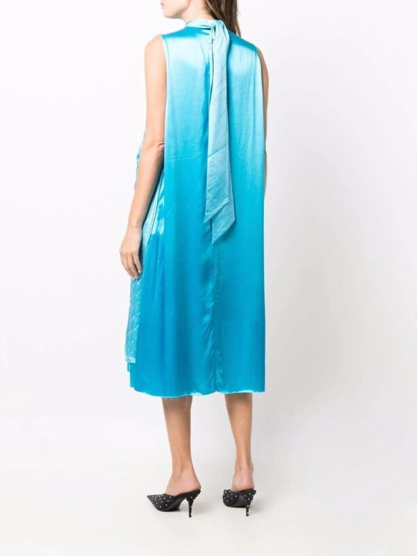 Balenciaga  crinkled-effect sleeveless dress - Image 4