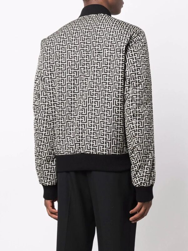 Balmain  4G-print zip-up bomber jacket - Image 4