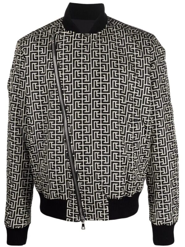 Balmain  4G-print zip-up bomber jacket