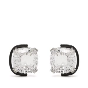 Swarovski  Harmonia cushion cut crystal stud earrings