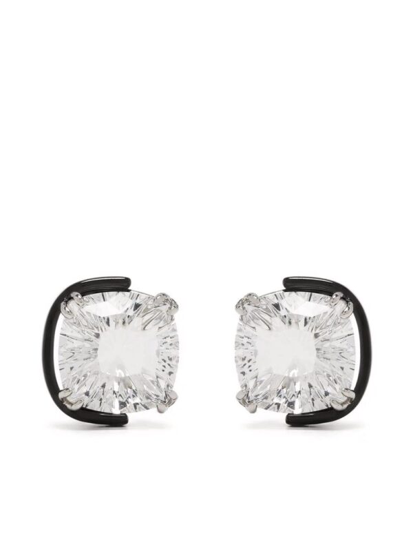 Swarovski  Harmonia cushion cut crystal stud earrings