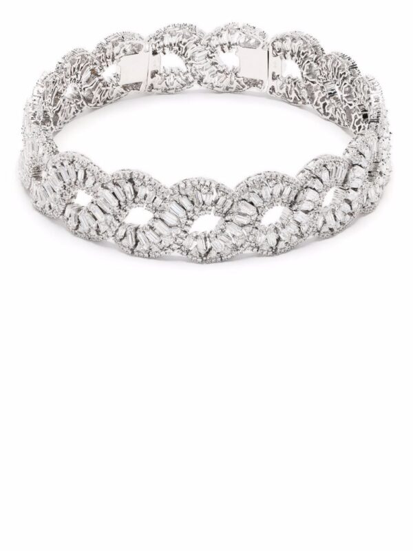 Swarovski  Hyperbola wave crystal choker