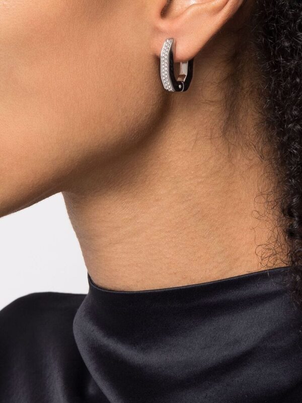 Swarovski  Dextera octagonal hoop earrings - Image 2