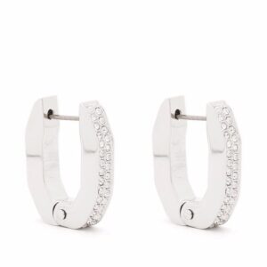Swarovski  Dextera octagonal hoop earrings