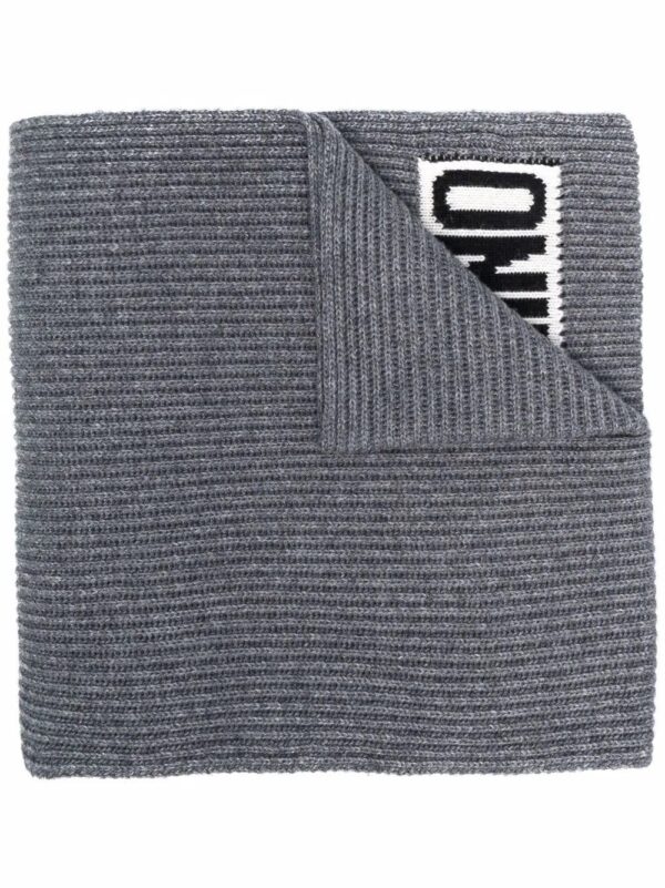 Moschino  logo-print detail scarf