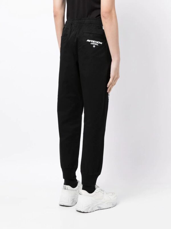 AAPE BY *A BATHING APE®  logo-patch track pants - Image 4