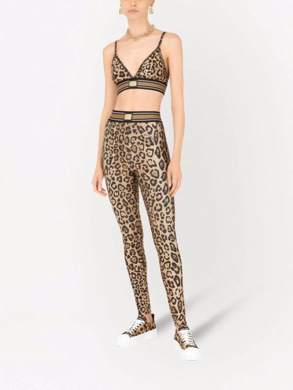 Dolce & Gabbana  leopard-print jersey leggings - Image 2