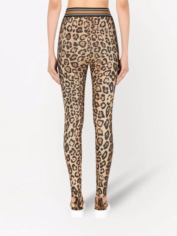 Dolce & Gabbana  leopard-print leggings - Image 4