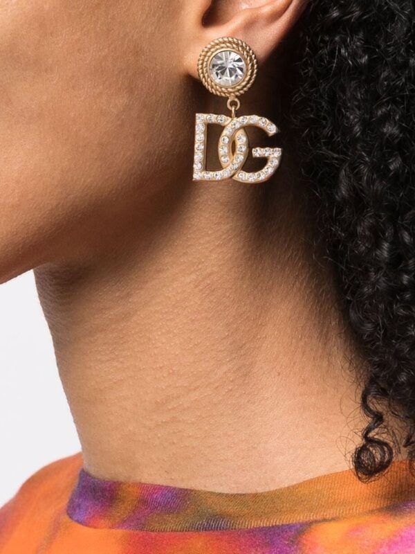 Dolce & Gabbana  DG crystal-embellished earrings - Image 2