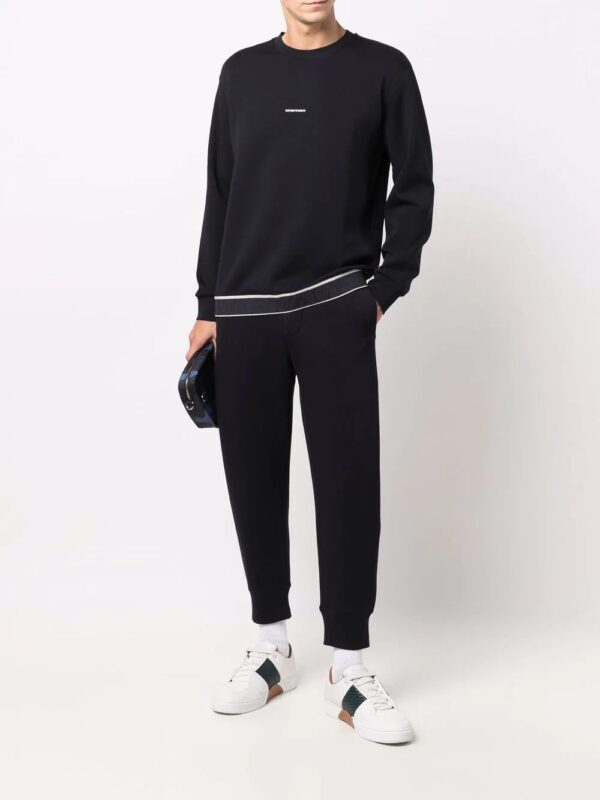 Emporio Armani  tapered-leg solid trackpants - Image 2