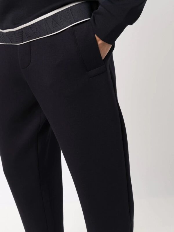 Emporio Armani  tapered-leg solid trackpants - Image 4