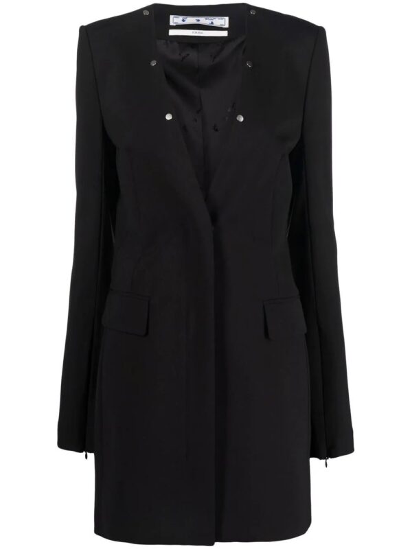Off-White  long-sleeve blazer dress